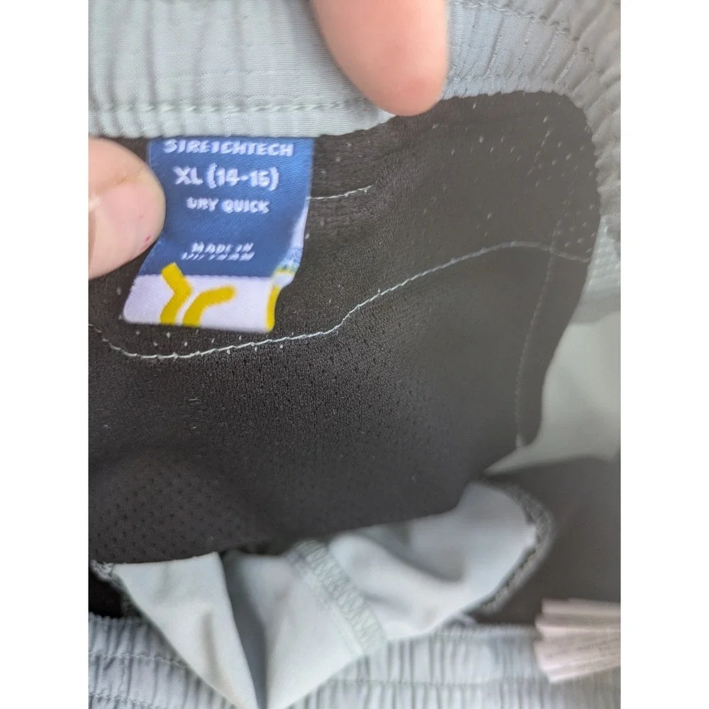 Old Navy Shorts Boy's XL Blue Gray StretchTech Quick Dry Athletic 2-Pack